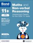 Bond 11+ Maths and Non-verbal Reasoning Assessment Papers for the CEM 11+ tests : 10-11+ years - Book