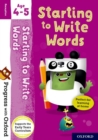 Progress with Oxford: Starting to Write Words - Book