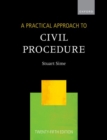 A Practical Approach to Civil Procedure - Book