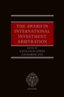 The Award in International Investment Arbitration - Book