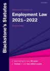 Blackstone's Statutes on Employment Law 2021-2022 - Book