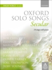 Oxford Solo Songs: Secular : 14 songs with piano - Book