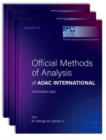 Official Methods of Analysis of AOAC INTERNATIONAL : 3-Volume Set - Book