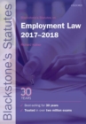 Blackstone's Statutes on Employment Law 2017-2018 - Book