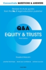 Concentrate Questions and Answers Equity and Trusts : Law Q&A Revision and Study Guide - Book