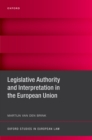 Legislative Authority and Interpretation in the European Union - eBook