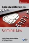 Cases and Materials on Criminal Law - Book