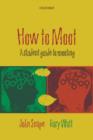 How to Moot : A Student Guide to Mooting - Book