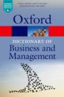 A Dictionary of Business and Management - Book