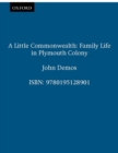 A Little Commonwealth : Family Life in Plymouth Colony - eBook