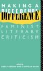 Making a Difference : Feminist Literary Criticism - eBook