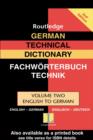 German Technical Dictionary (Volume 2) - eBook