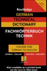 German Technical Dictionary (Volume 1) - eBook