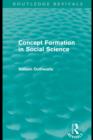 Concept Formation in Social Science (Routledge Revivals) - eBook