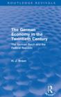 The German Economy in the Twentieth Century (Routledge Revivals) : The German Reich and the Federal Republic - eBook