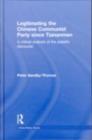 Legitimating the Chinese Communist Party Since Tiananmen : A Critical Analysis of the Stability Discourse - eBook