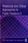 Rhetorical and Critical Approaches to Public Relations II - eBook