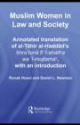 Muslim Women in Law and Society : Annotated translation of al-Tahir al-Haddad's Imra 'tuna fi 'l-sharia wa 'l-mujtama, with an introduction. - eBook