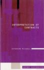Interpretation of Contracts - eBook