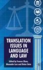 Translation Issues in Language and Law - eBook