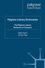 The Palgrave Literary Dictionary of Tennyson - eBook