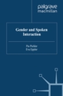 Gender and Spoken Interaction - eBook