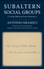 Subaltern Social Groups : A Critical Edition of Prison Notebook 25 - eBook