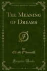 The Meaning of Dreams - eBook