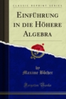 Einfuhrung in die Hohere Algebra - eBook