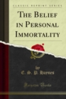 The Belief in Personal Immortality - eBook