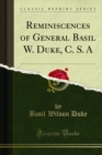 Reminiscences of General Basil W. Duke, C. S. A - eBook