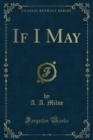 If I May - eBook