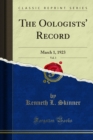 The Oologists' Record : March 1, 1923 - eBook