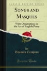Songs and Masques : With Observations in the Art of English Poesy - eBook
