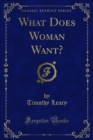 What Does Woman Want? - eBook