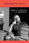 How to Write a Thesis - Book