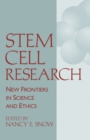 Stem Cell Research : New Frontiers in Science and Ethics - eBook