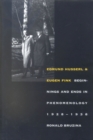 Edmund Husserl and Eugen Fink : Beginnings and Ends in Phenomenology, 1928?1938 - eBook