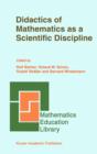 Didactics of Mathematics as a Scientific Discipline - eBook