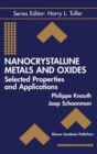 Nanocrystalline Metals and Oxides : Selected Properties and Applications - eBook