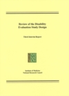 Review of the Disability Evaluation Study Design : Third Interim Report - eBook