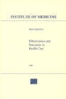 Effectiveness and Outcomes in Health Care : Proceedings of an Invitational Conference - eBook