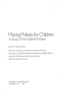 Making Policies for Children : A Study of the Federal Process - eBook