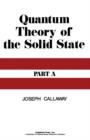 Quantum Theory of the Solid State A - eBook