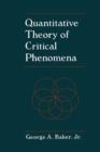 Quantitative Theory of Critical Phenomena - eBook