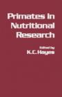 Primates in Nutritional Research - eBook