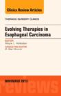 Evolving Therapies in Esophageal Carcinoma, An Issue of Thoracic Surgery Clinics - eBook