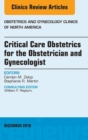 Critical Care Obstetrics for the Obstetrician and Gynecologist, An Issue of Obstetrics and Gynecology Clinics of North America - eBook