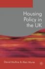 Housing Policy in the UK - Book