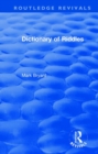 Dictionary of Riddles - Book